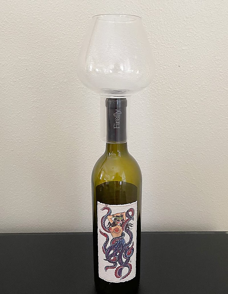 Firefly Handcrafted Glass Hurricane Lamp Chimney Globe - Oil Lamp Glass Replacement - Wine Bottle Flame Protector, 6-Inch Borosilicate Glass Globe, Standard Wine Bottle Neck Fit, Decorative Home Lighting - Image 4